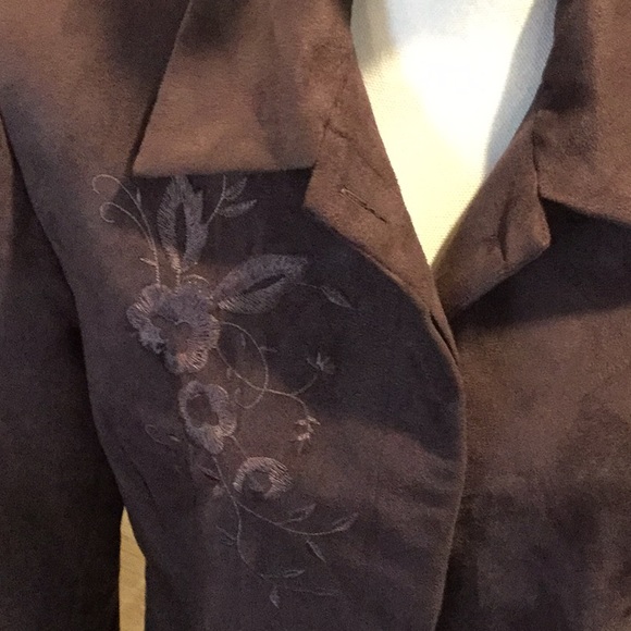 💥 Jones Wear~~Light Suede 3/4 Jacket~ Beautiful - Picture 2 of 8